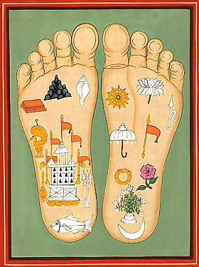 Srimati Radharani's Lotus Feet